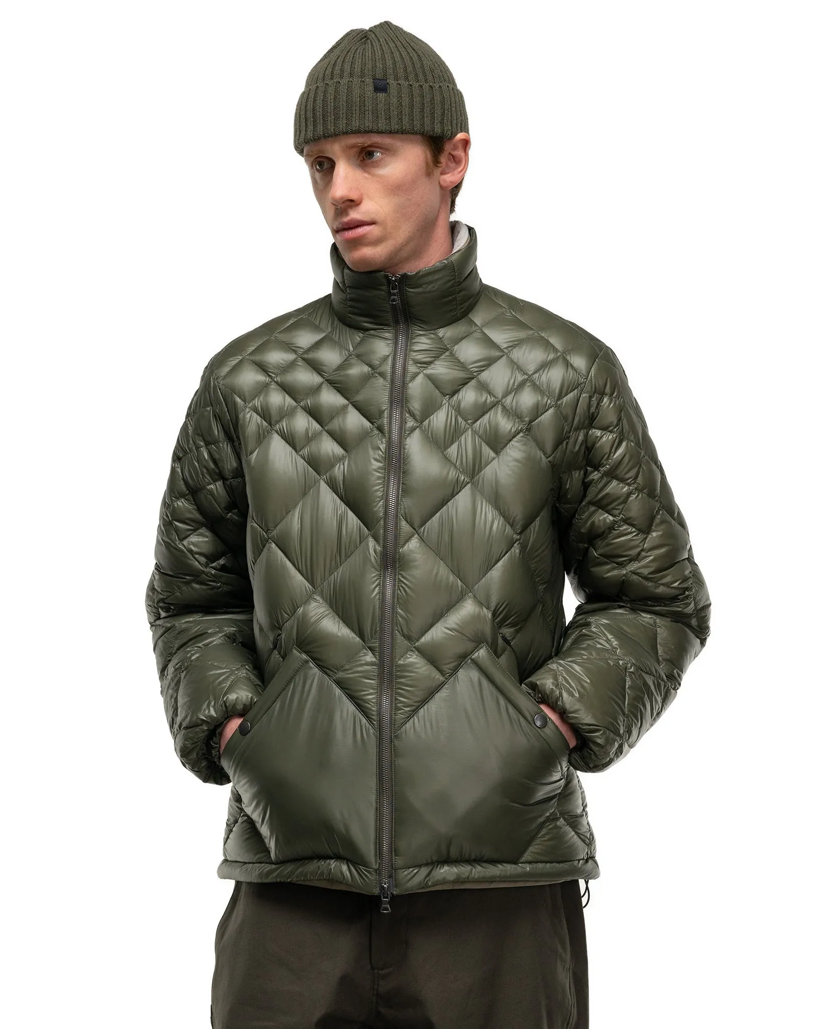 / NANGA Skyline Jacket - Nylon Ripstop / Goose Down Olive