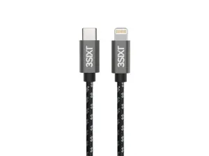 3sixT BLACK Cable - USB-C to Lightning - 1m