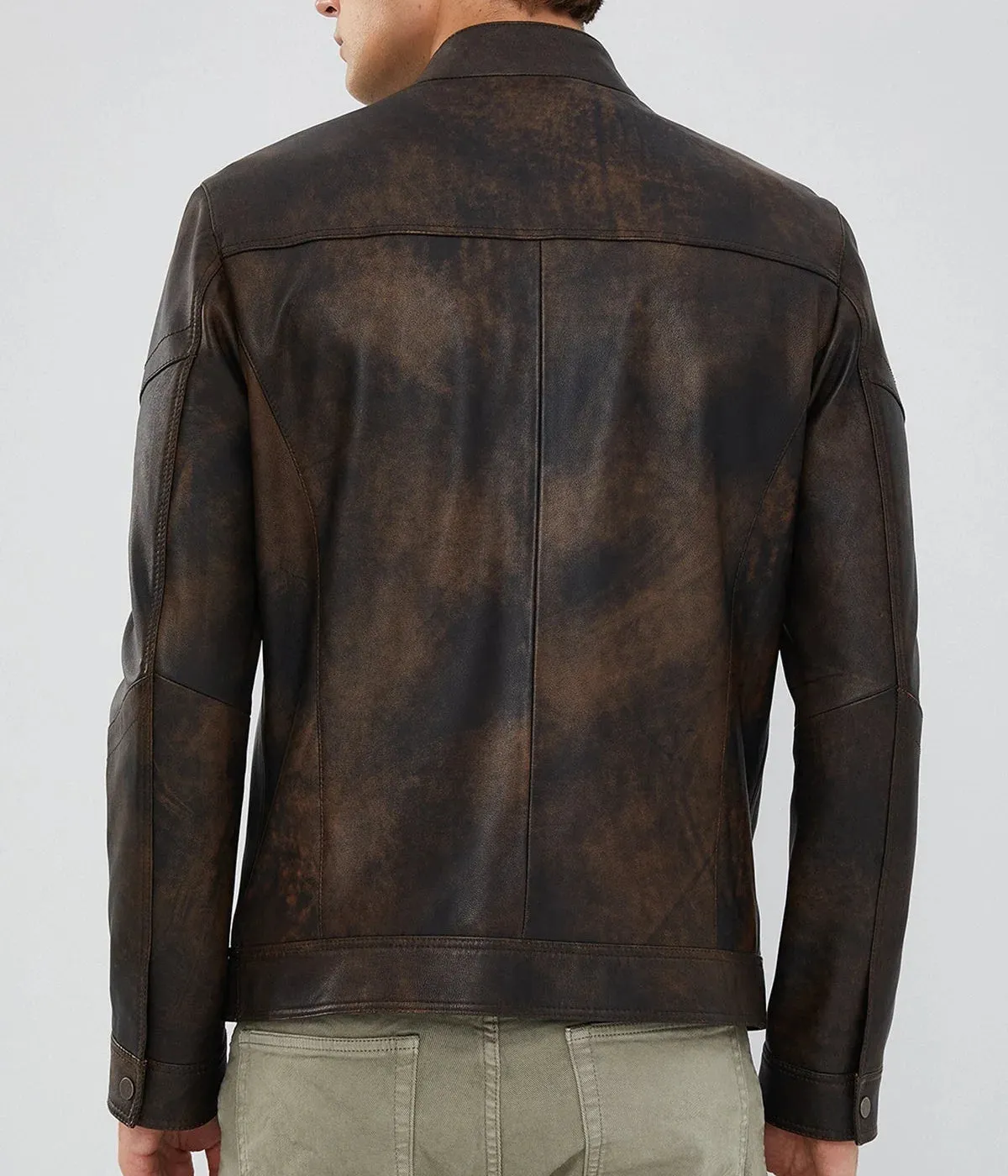 Bohemia | Men's Vintage Brown Sheepskin Leather Jacket