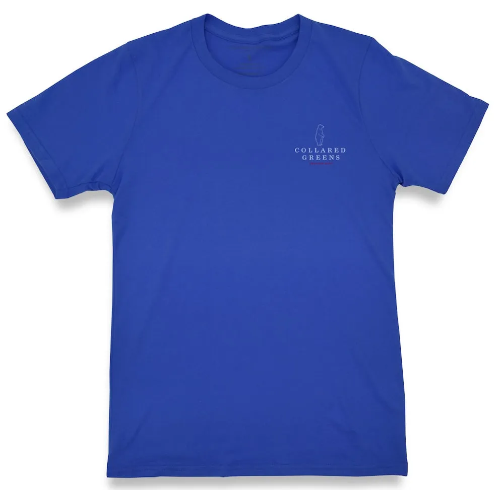 Charleston Red Fish: Short Sleeve T-Shirt - Headwater Blue