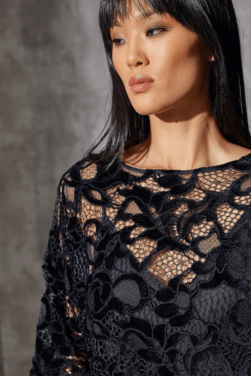 Chenille Lace Square Top