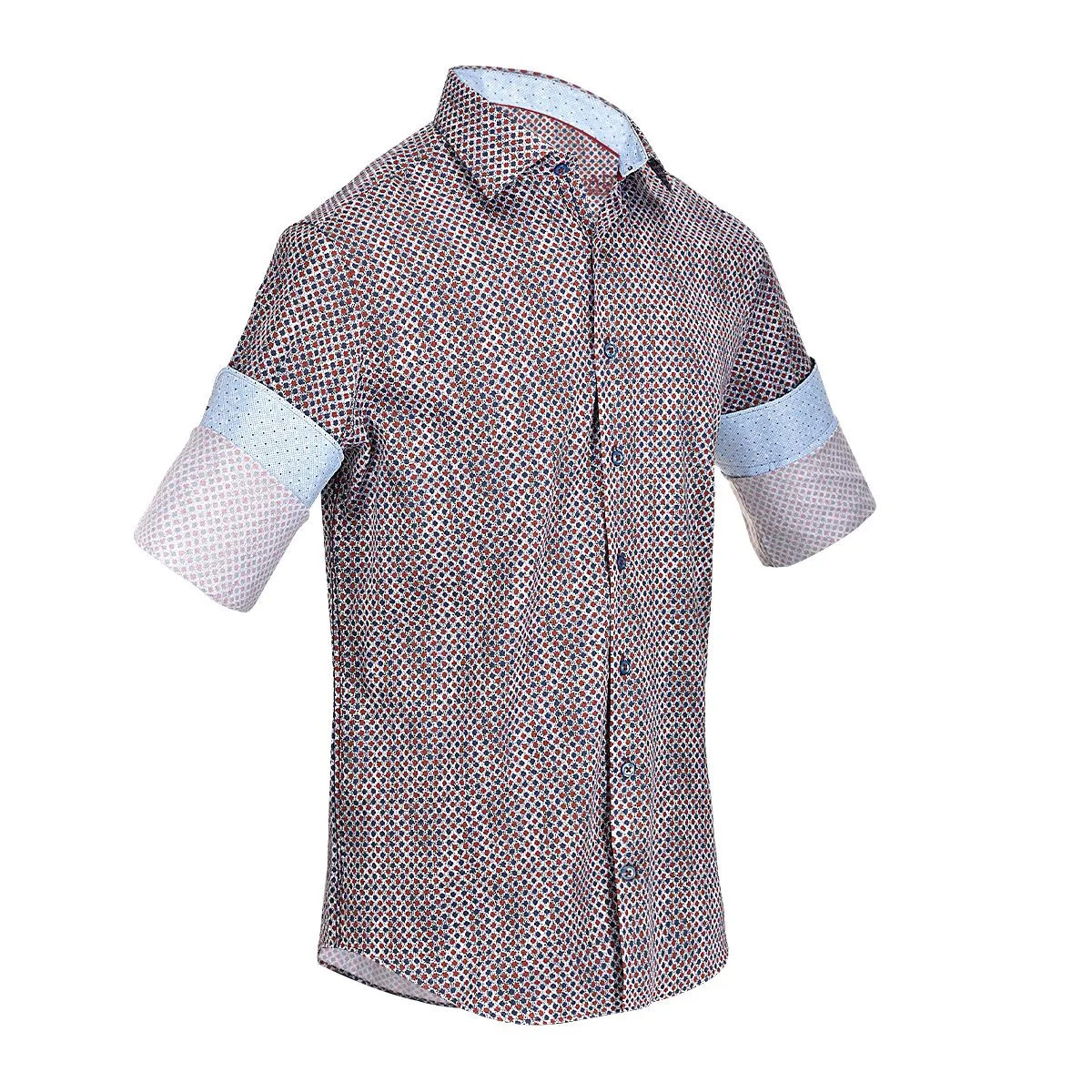 CM0W575 - Cuadra multi-color fashion soft cotton abstract shirt for men