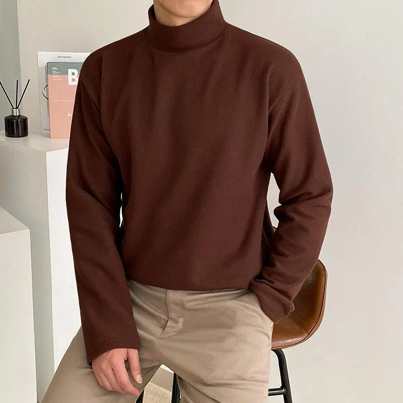 Cotton Turtleneck Bottoming Shirt