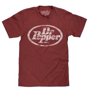 Dr Pepper Distressed Logo T-Shirt - Red