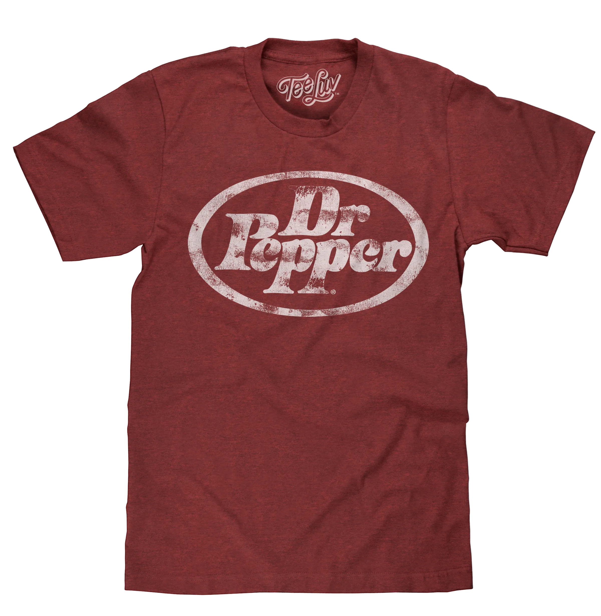 Dr Pepper Distressed Logo T-Shirt - Red