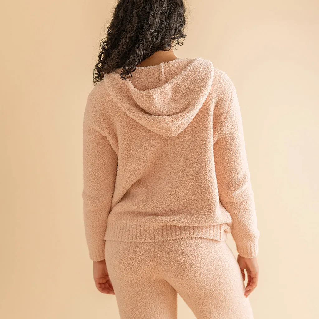 Dusty Blush Women's Cuddle Zip Hoodie