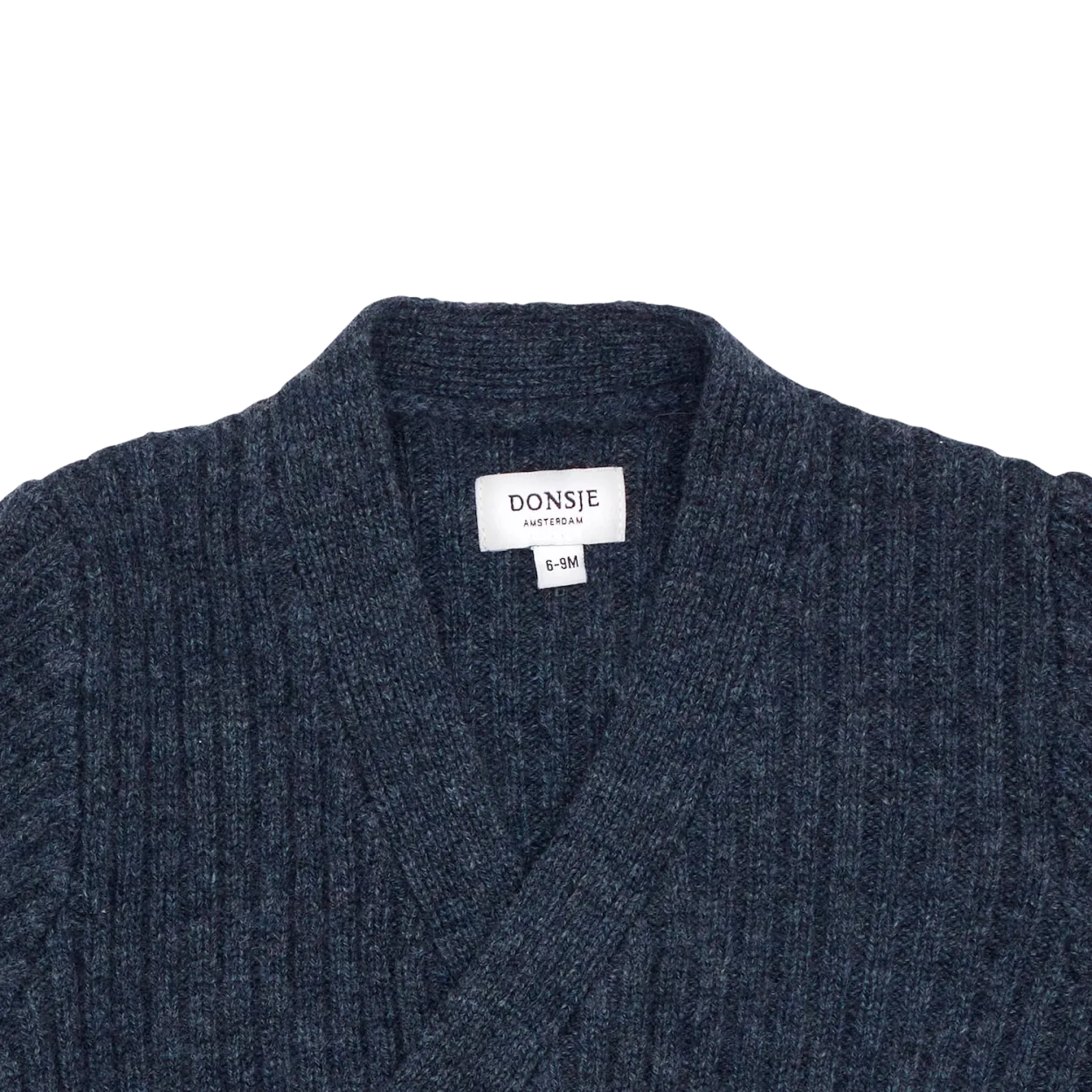 Elo Merino Wool Cardigan | Night Blue Melange