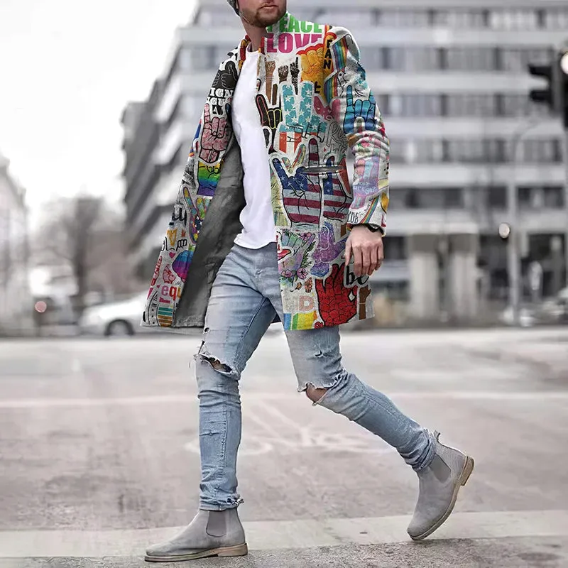 Fashion Street Love And Peace Coat