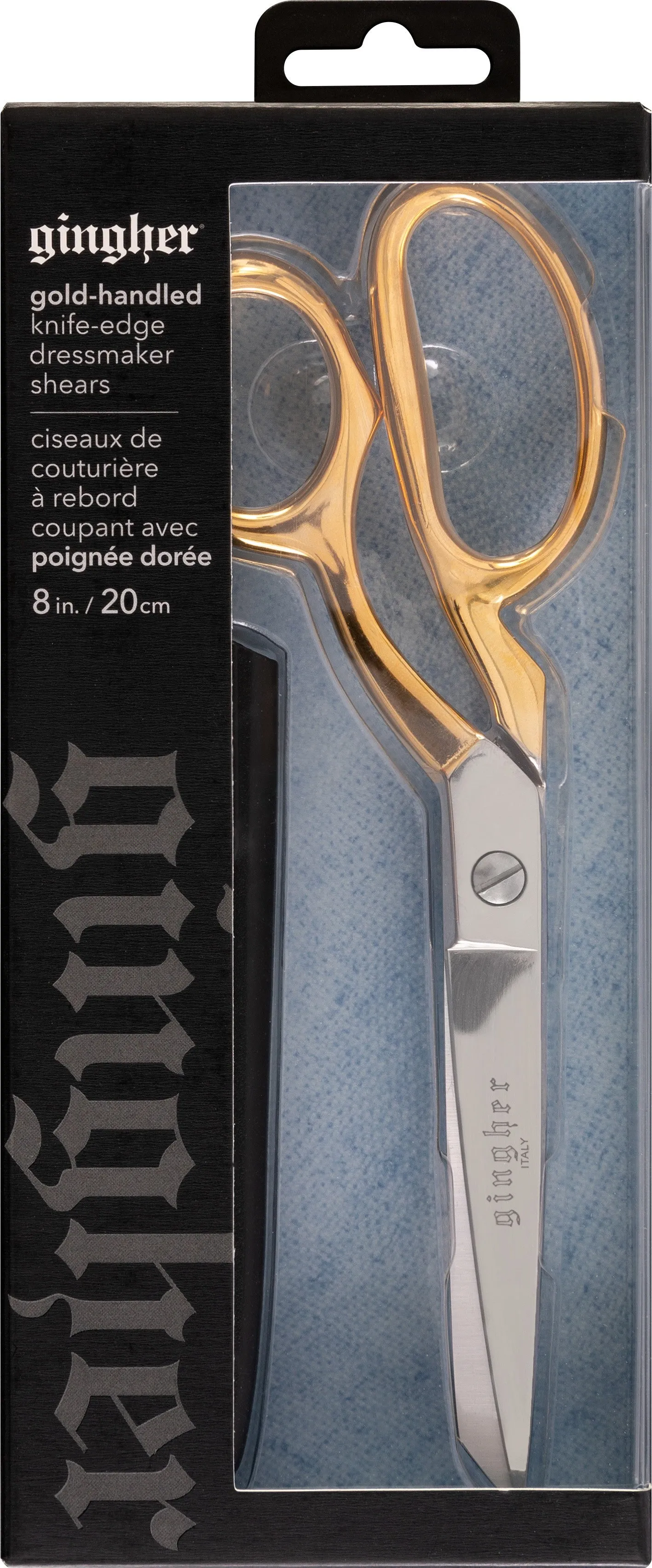 Gingher 8in Gold-Handled Knife-edge Dressmaker Shears