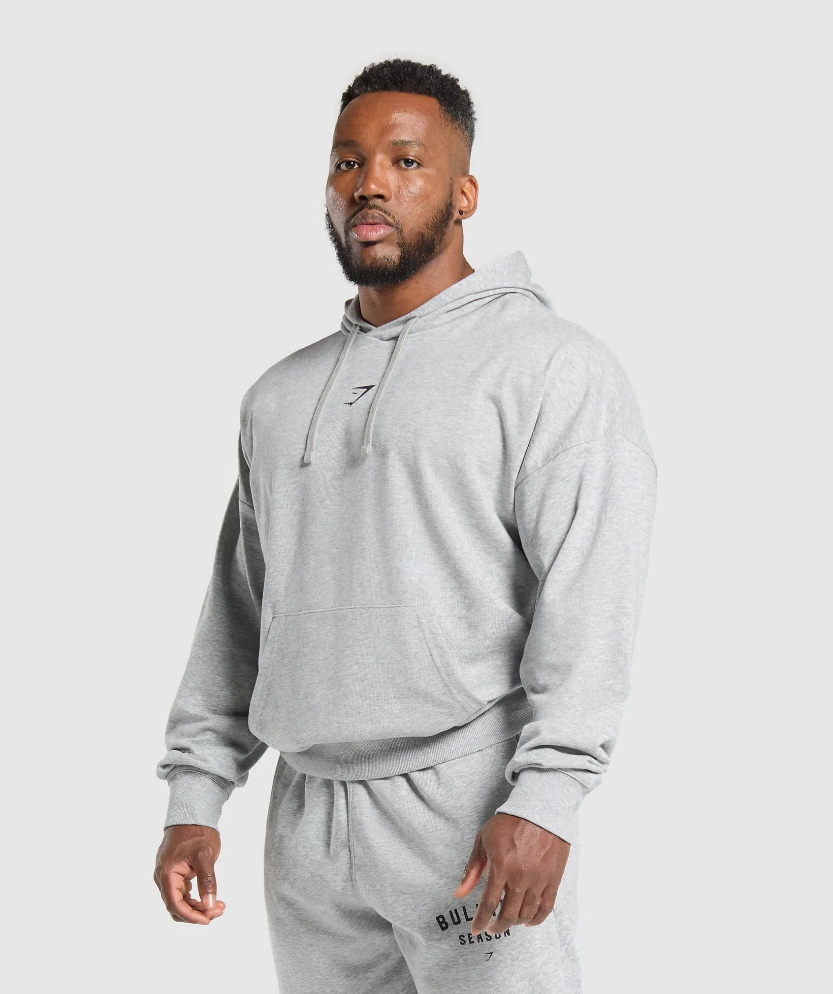 Gymshark Bulking Season Hoodie - Light Grey Core Marl