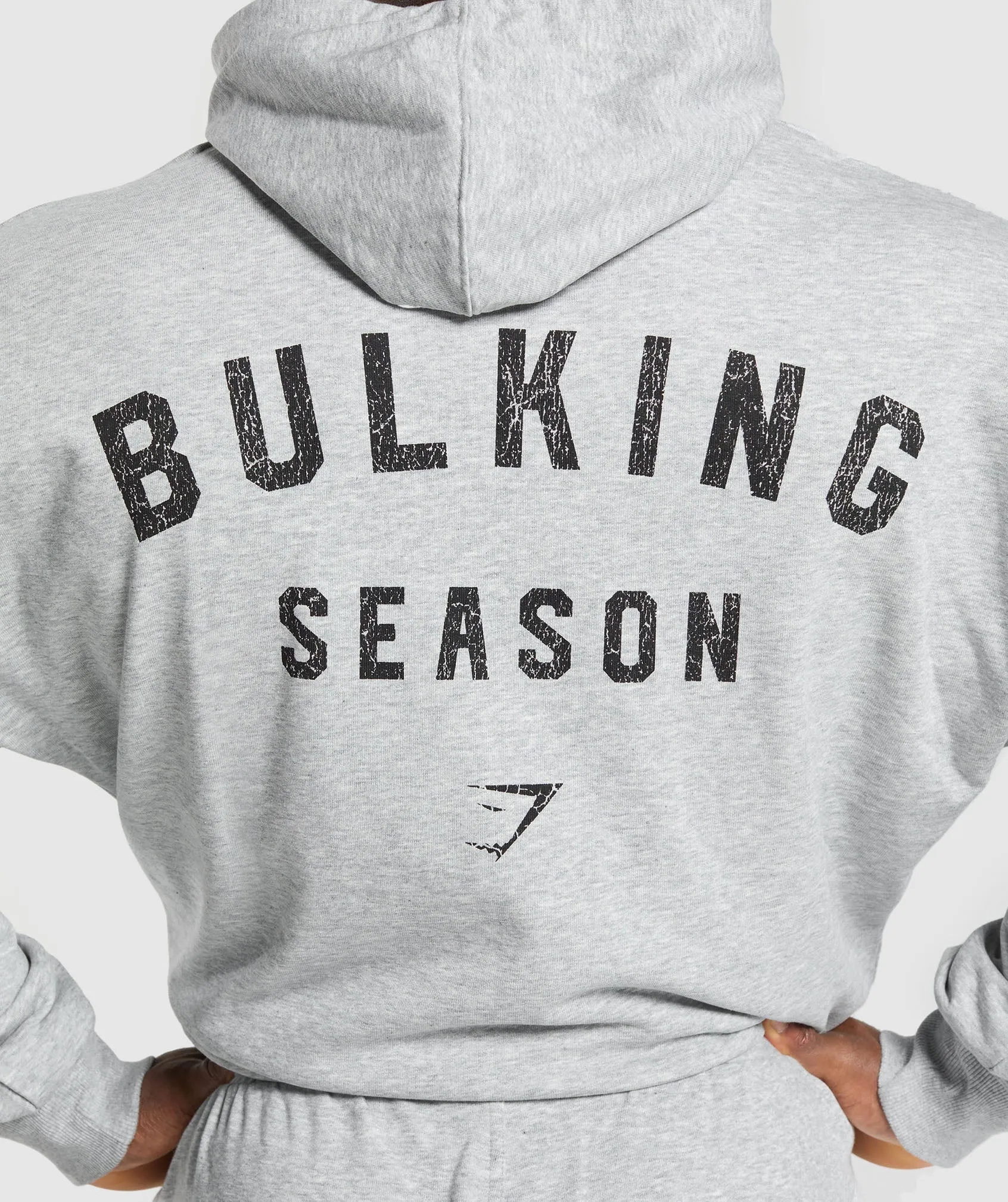 Gymshark Bulking Season Hoodie - Light Grey Core Marl