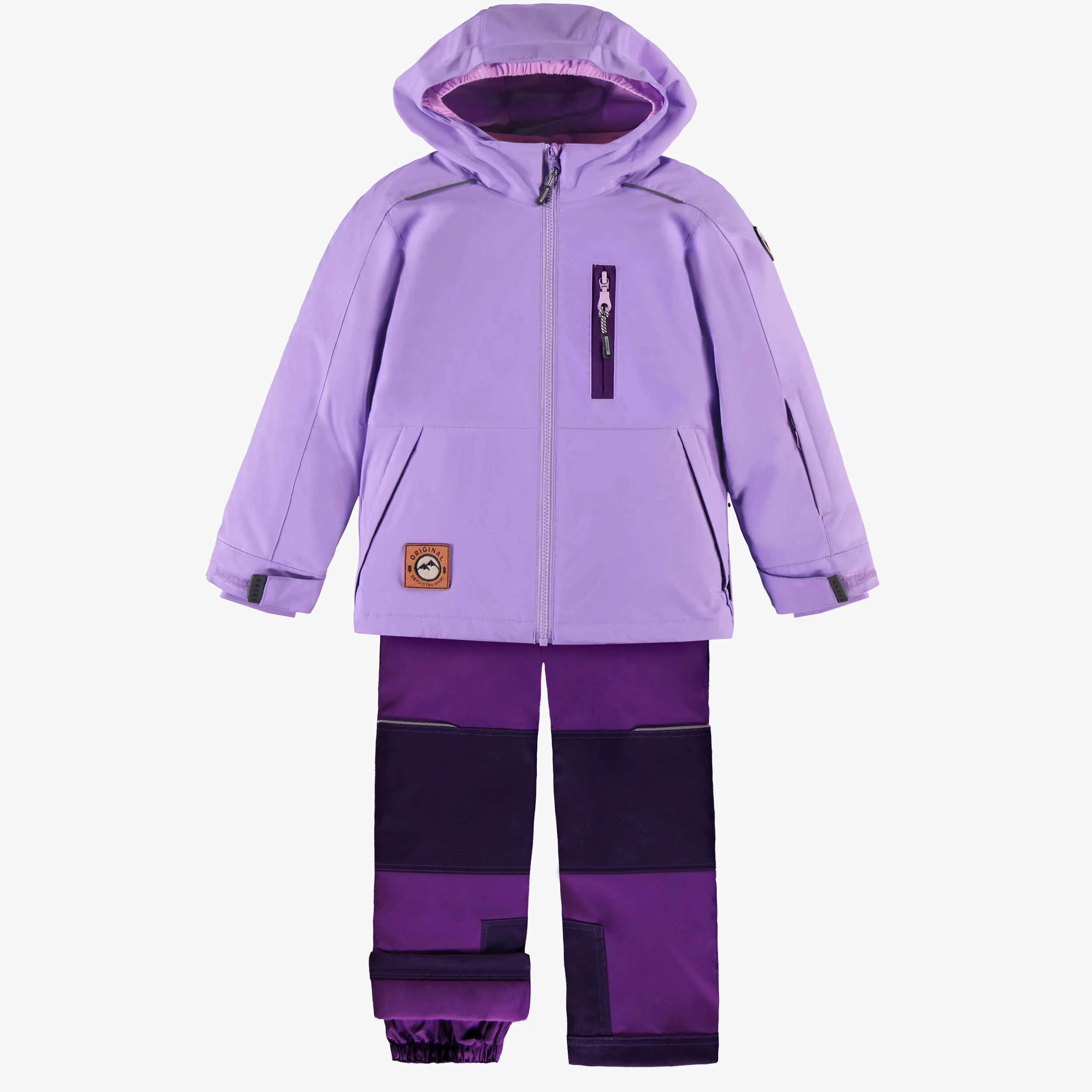 Habit de neige 3 en 1 lilas et mauve, enfant|| 3-in-1 snowsuit lilac and purple, child