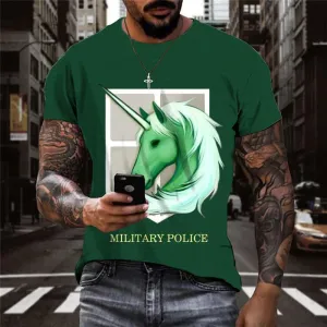 Horse T shirt Men Animal Funny T shirts Hip Hop Tshirts Casual Harajuku T-shirts 3d