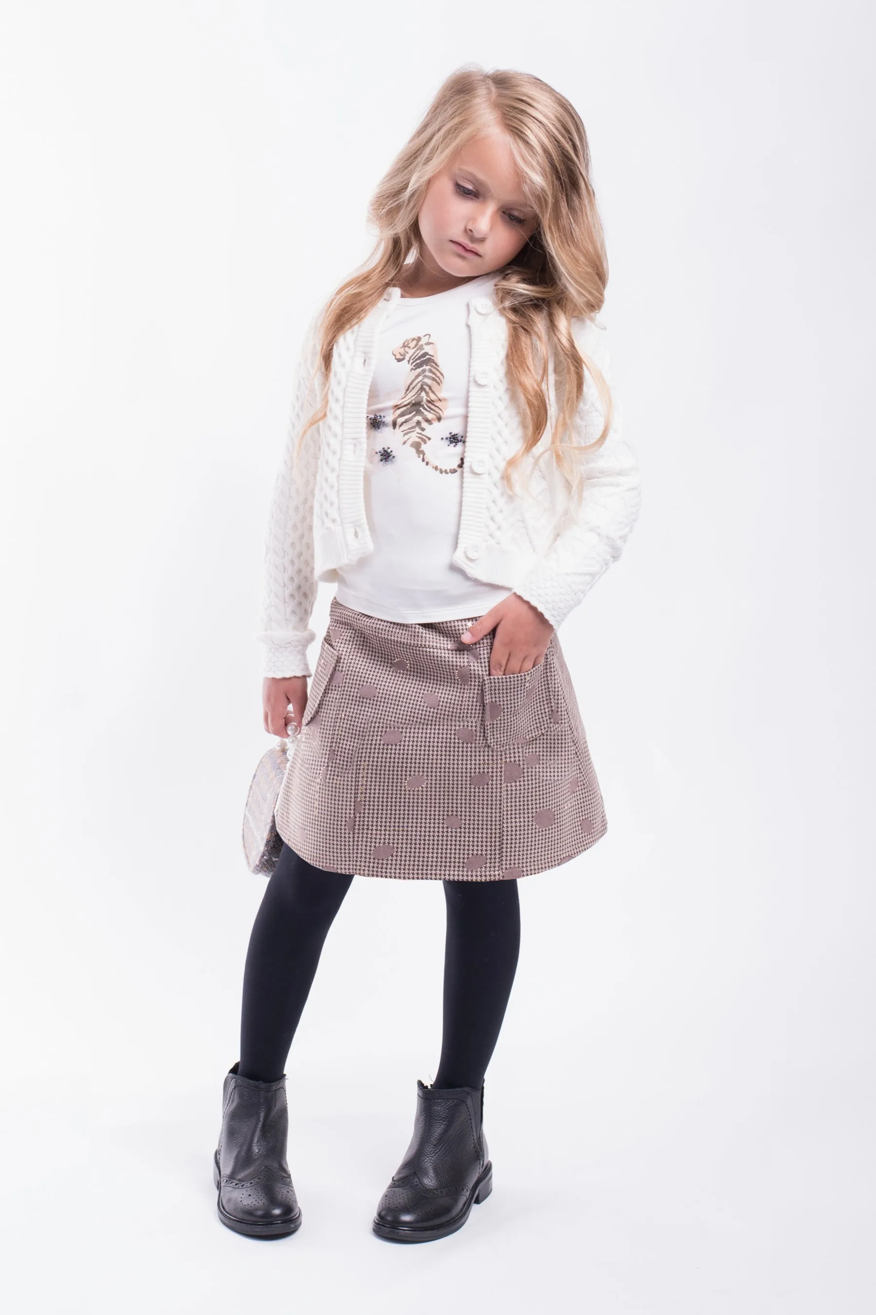 Imoga Ariana Girls Shirt - Tiger Snow