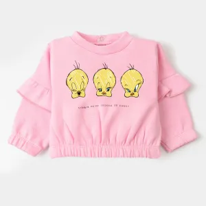 Infant Girls Sweatshirt Trouble - Pink