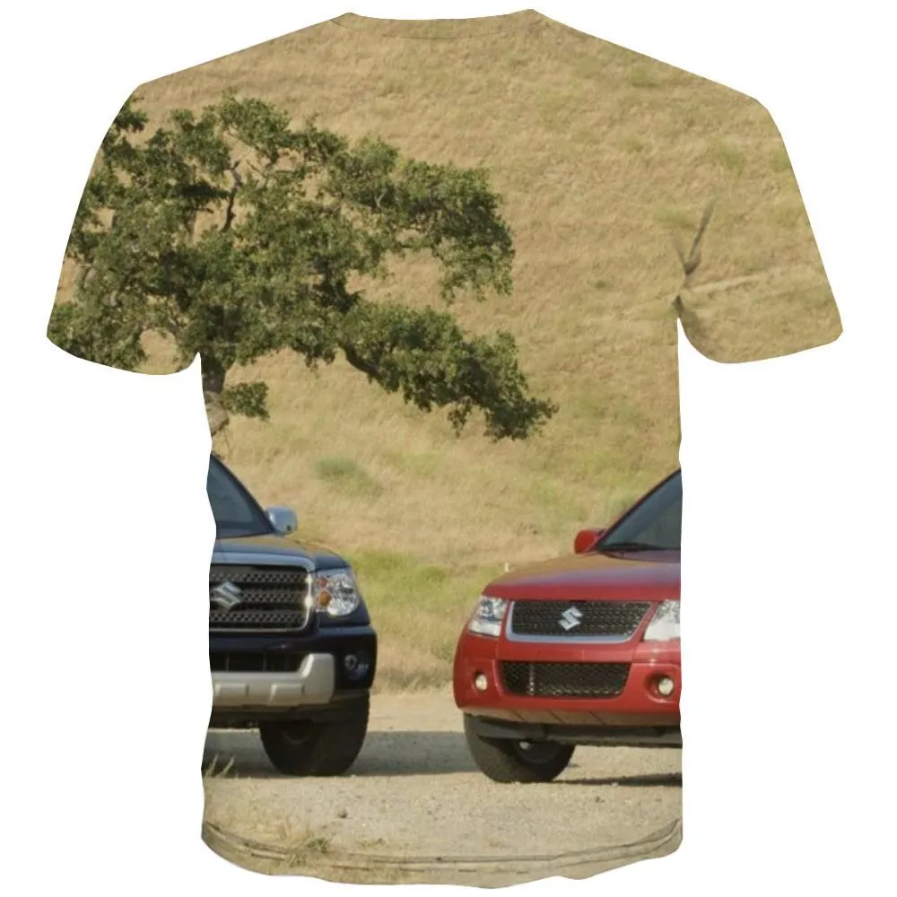 Jeep T-shirt Men Offroad T-shirts 3d car T shirts Funny Short Sleeve summer New