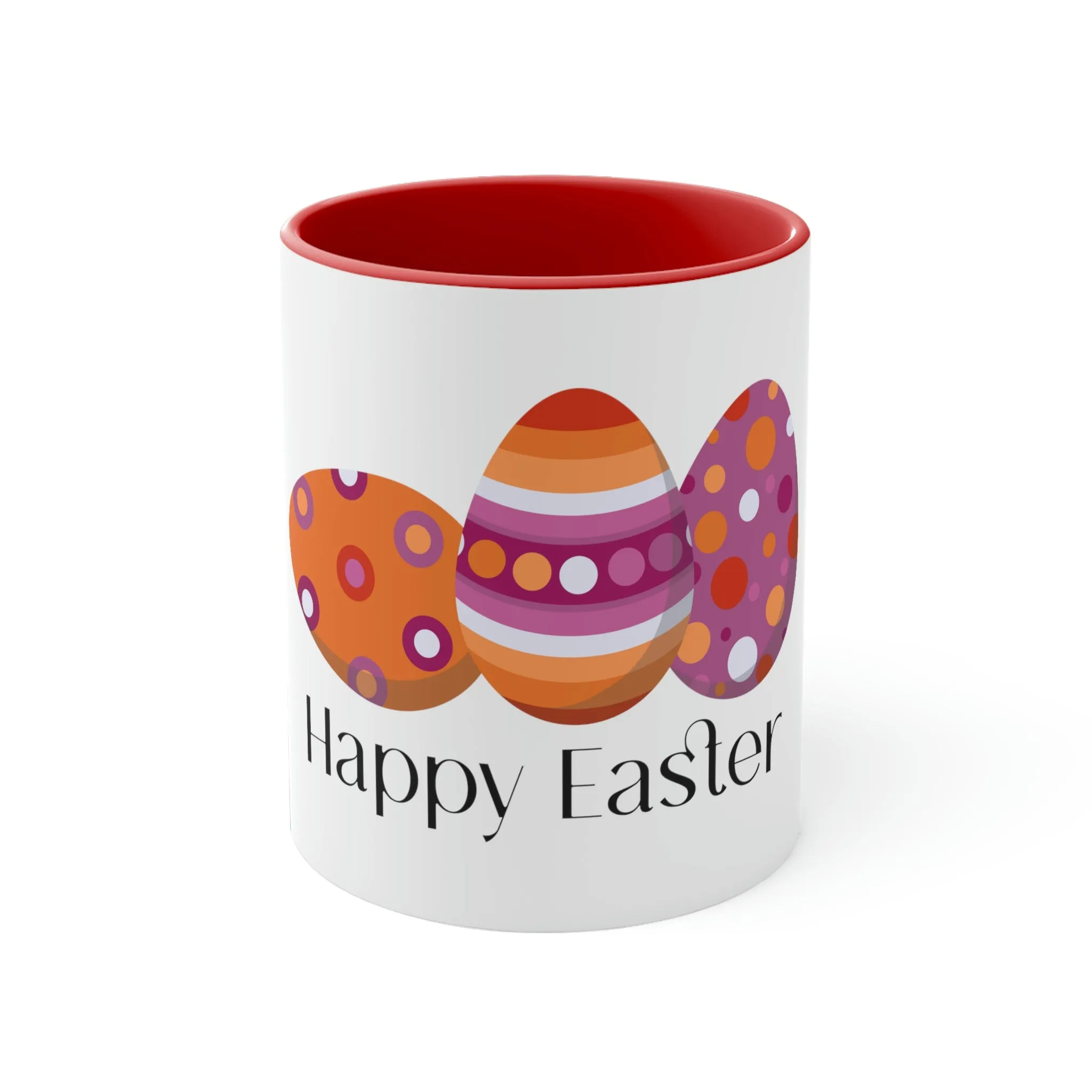 Lesbian Flag Accent Coffee Mug Easter Festival - Happy Easter