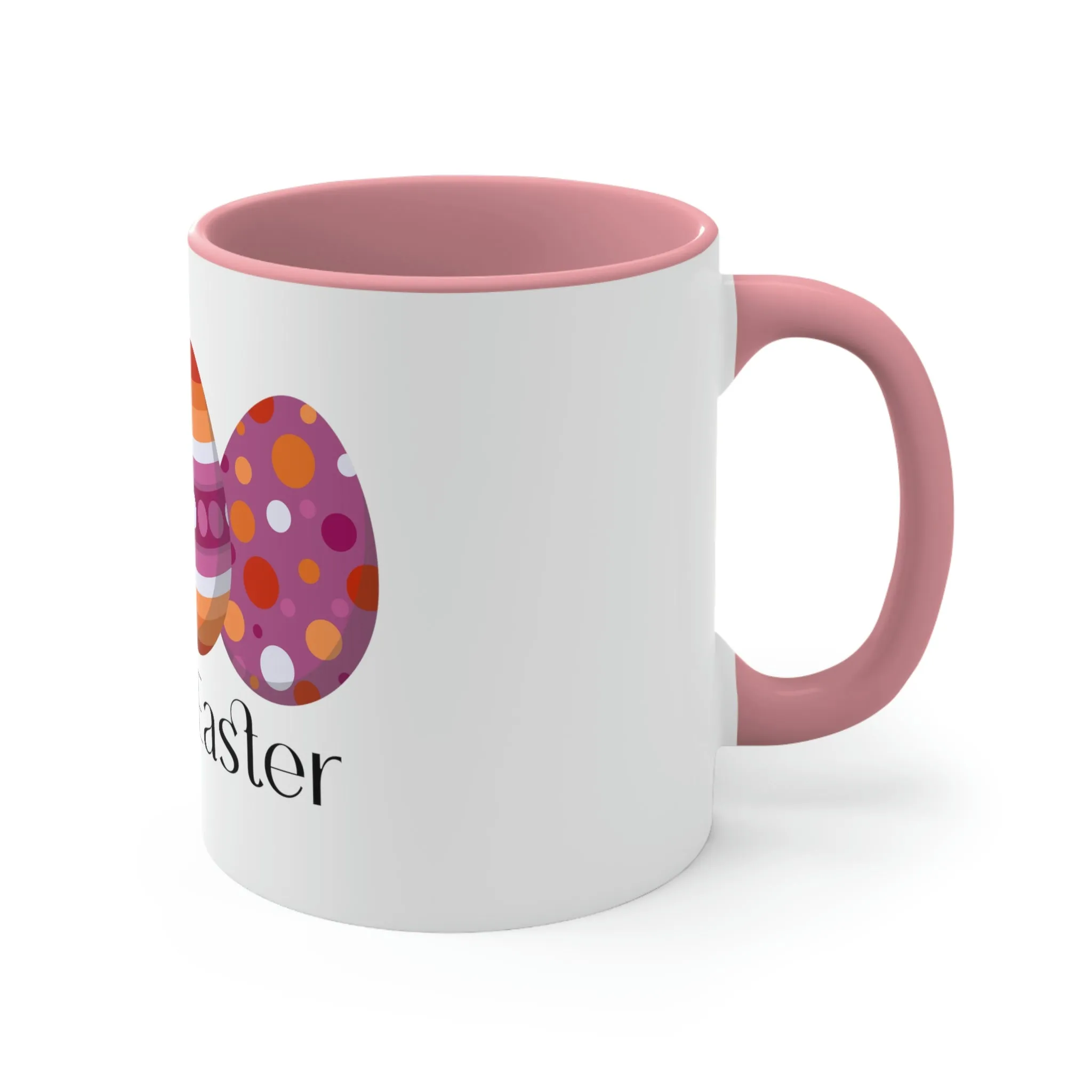 Lesbian Flag Accent Coffee Mug Easter Festival - Happy Easter