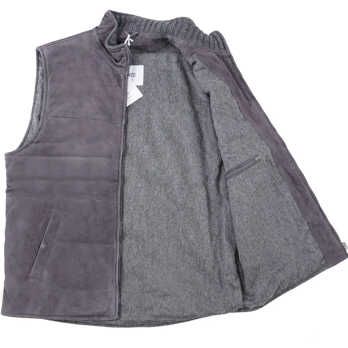 Manto Wool-Lined Lambskin Suede Vest