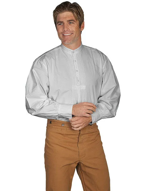 Men's Western Shirt Collection: Scully Rangewear Pullover, Band Collar