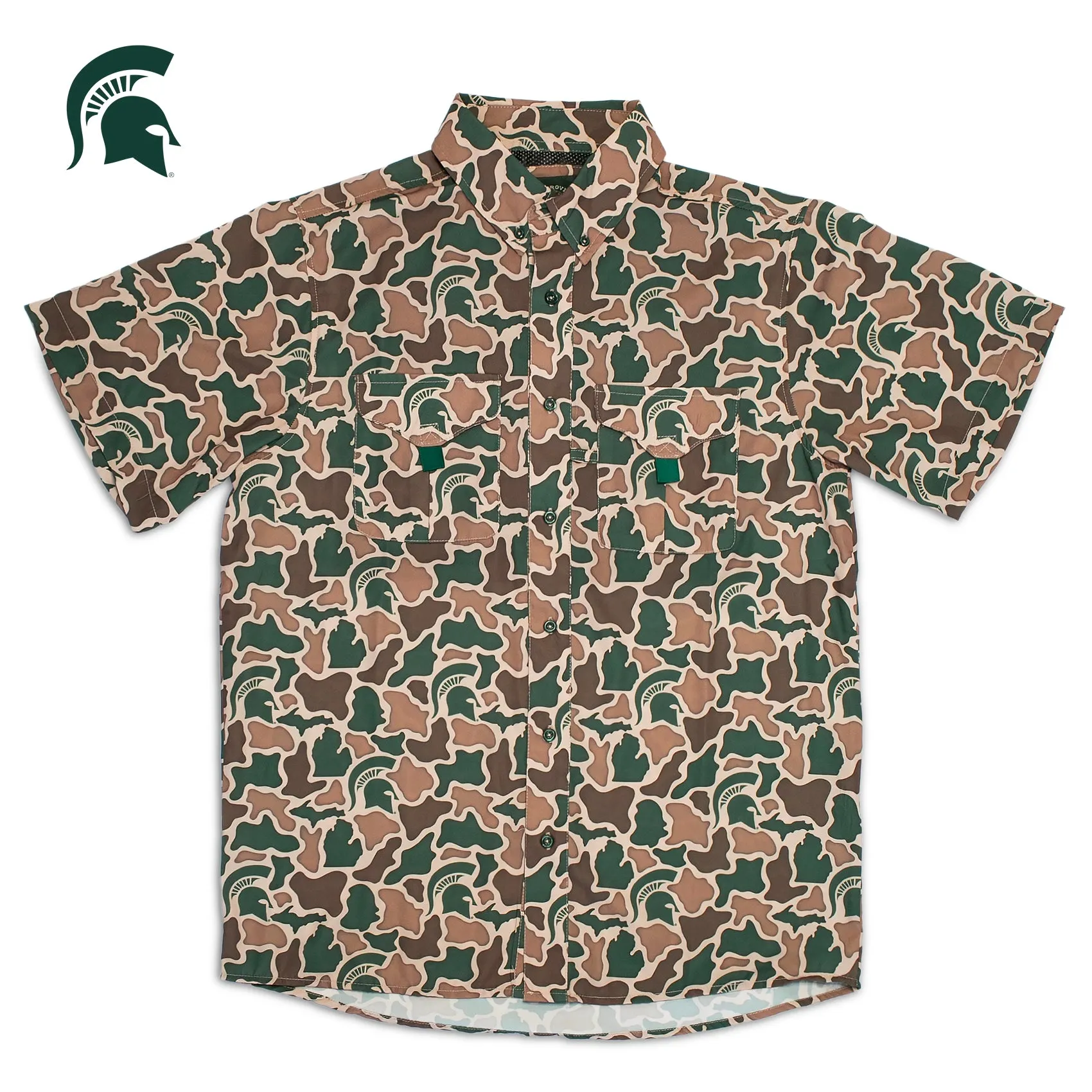 Michigan State Camo - Frio Tech Shirt