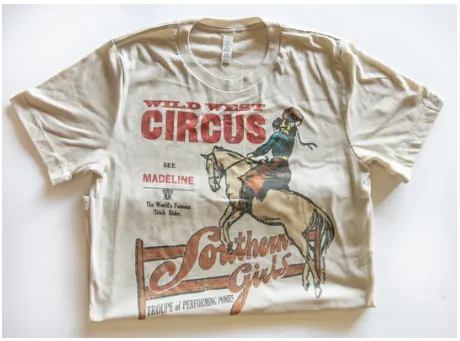 Original Cowgirl Clothing T-Shirts: Wild West Circus