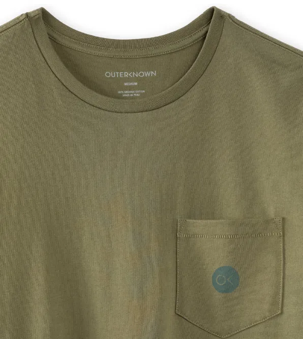 OUTERKNOWN - OK Dot Pocket Tee - Olive