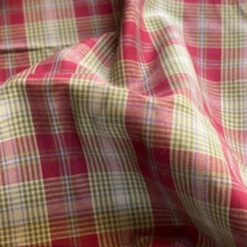 Red/Olive | Shirting Plaid - SKU 7087C #S192