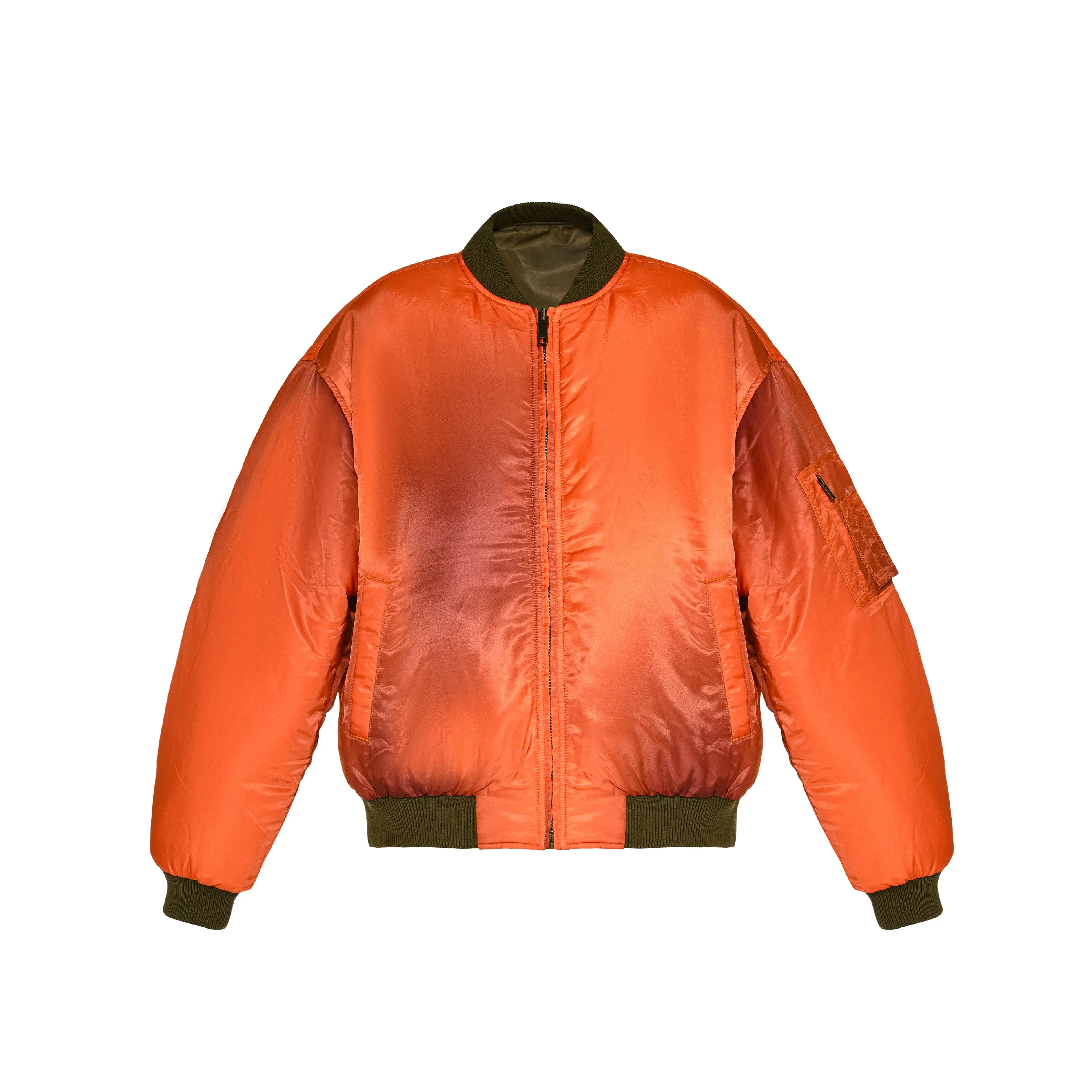 REVERSIBLE BOMBER - GREEN/ ORANGE