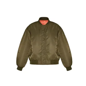 REVERSIBLE BOMBER - GREEN/ ORANGE