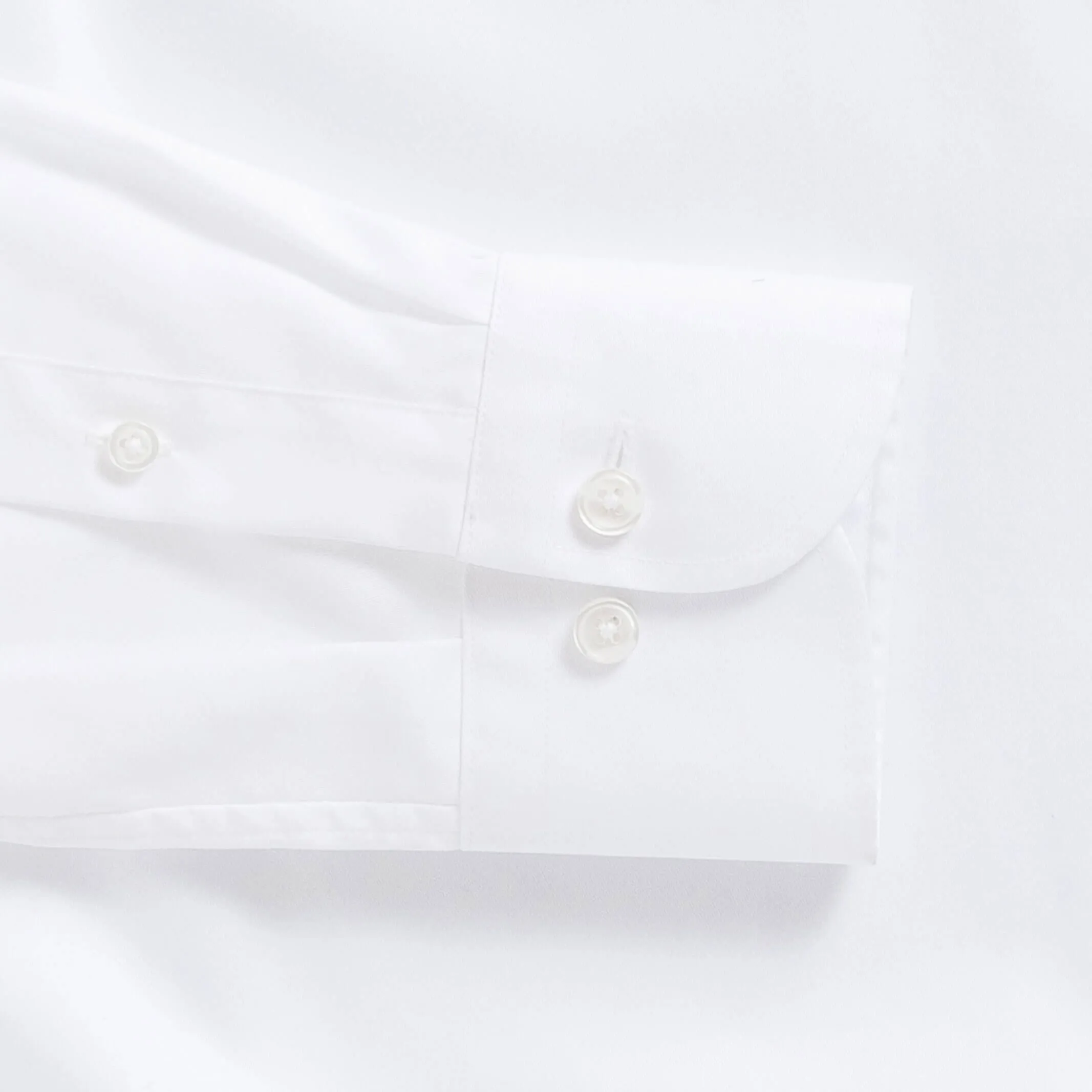 The White Madison Fine Twill Custom Shirt