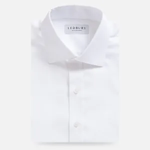 The White Madison Fine Twill Custom Shirt