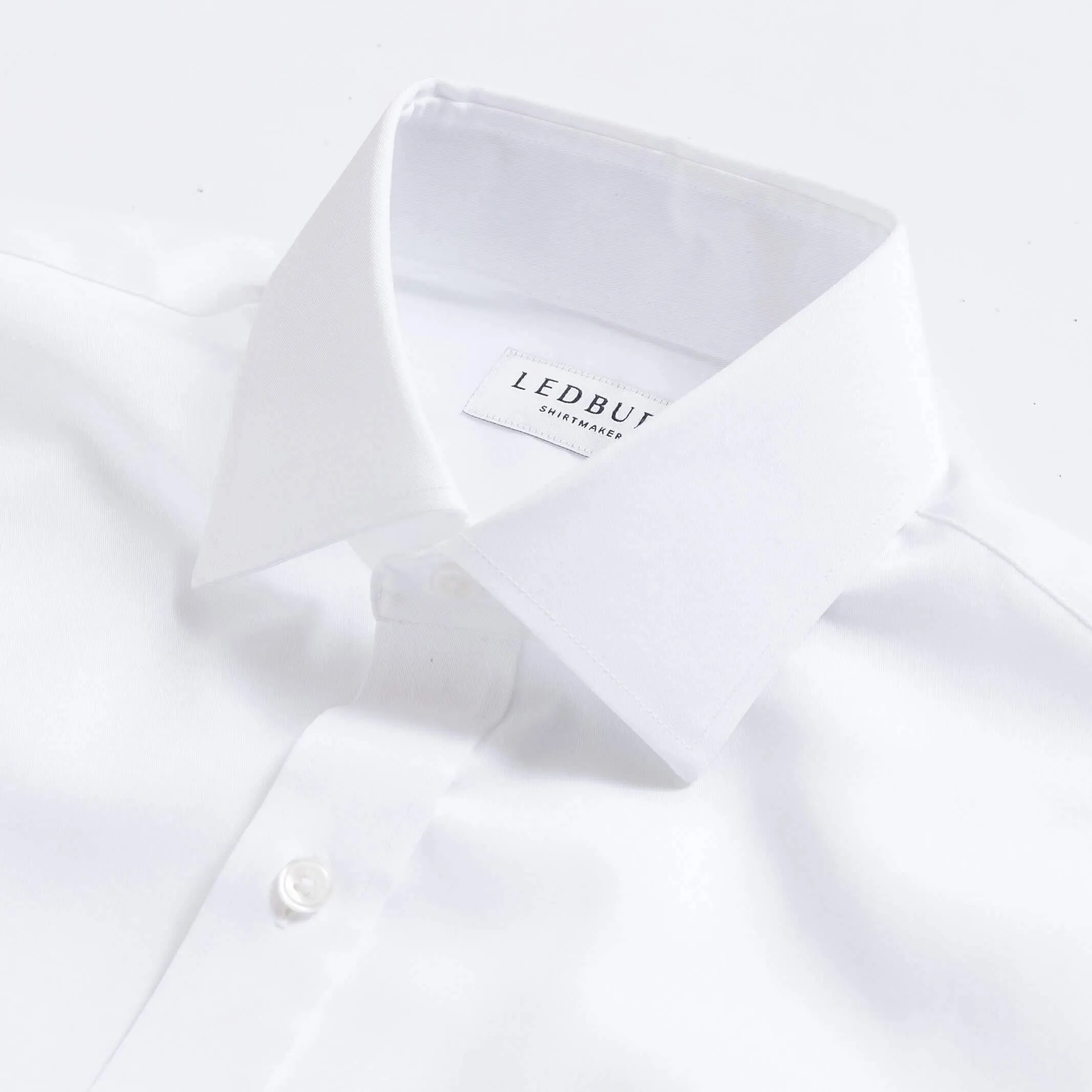 The White Madison Fine Twill Custom Shirt